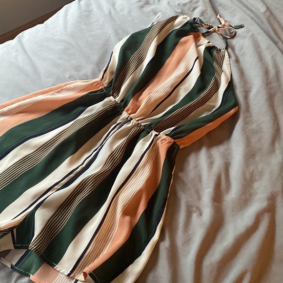 Color Block Striped Romper - Picture 2 of 4